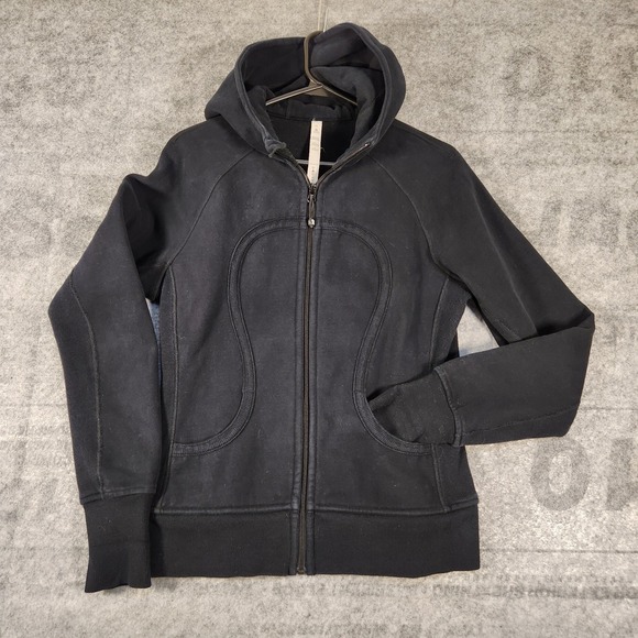 lululemon athletica Pants - Lululemon full zip scuba hoodie black pockets Size Medium